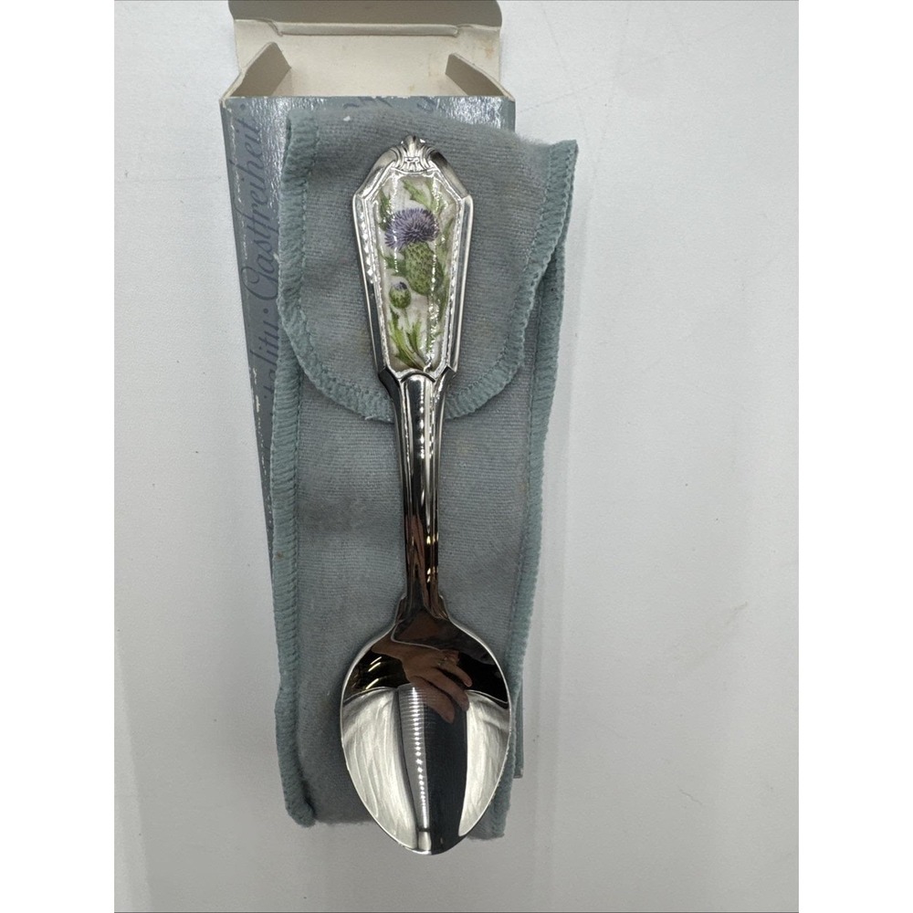 Vintage Avon 1985 Hospitality Series Single Stainless Scottish Thistle Spoon 4.5